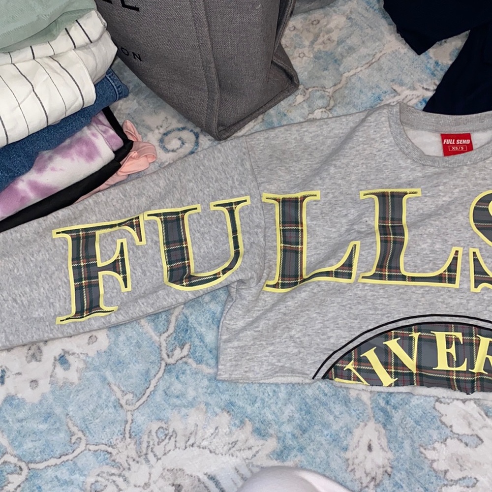 Full send nelk boys cropped sweater